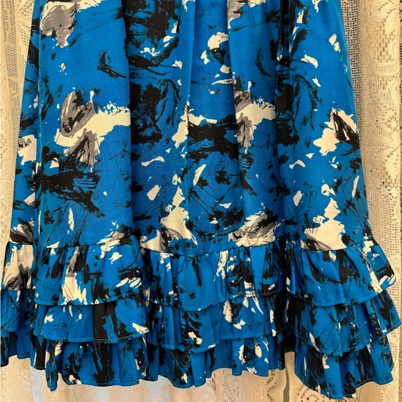 Kensie Floral Blue Mini Dress - Picture 8 of 8